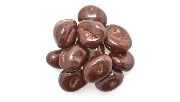 Chocolate coating [unsweetened chocolate, sugar, cocoa butter, soy lecithin (emulsifier), vanilla extract], Dried cranberries (cranberries, cane sugar, sunflower oil), Glazing agent (coconut), Polishing agent
May contain: Peanuts, Tree nuts, Milk