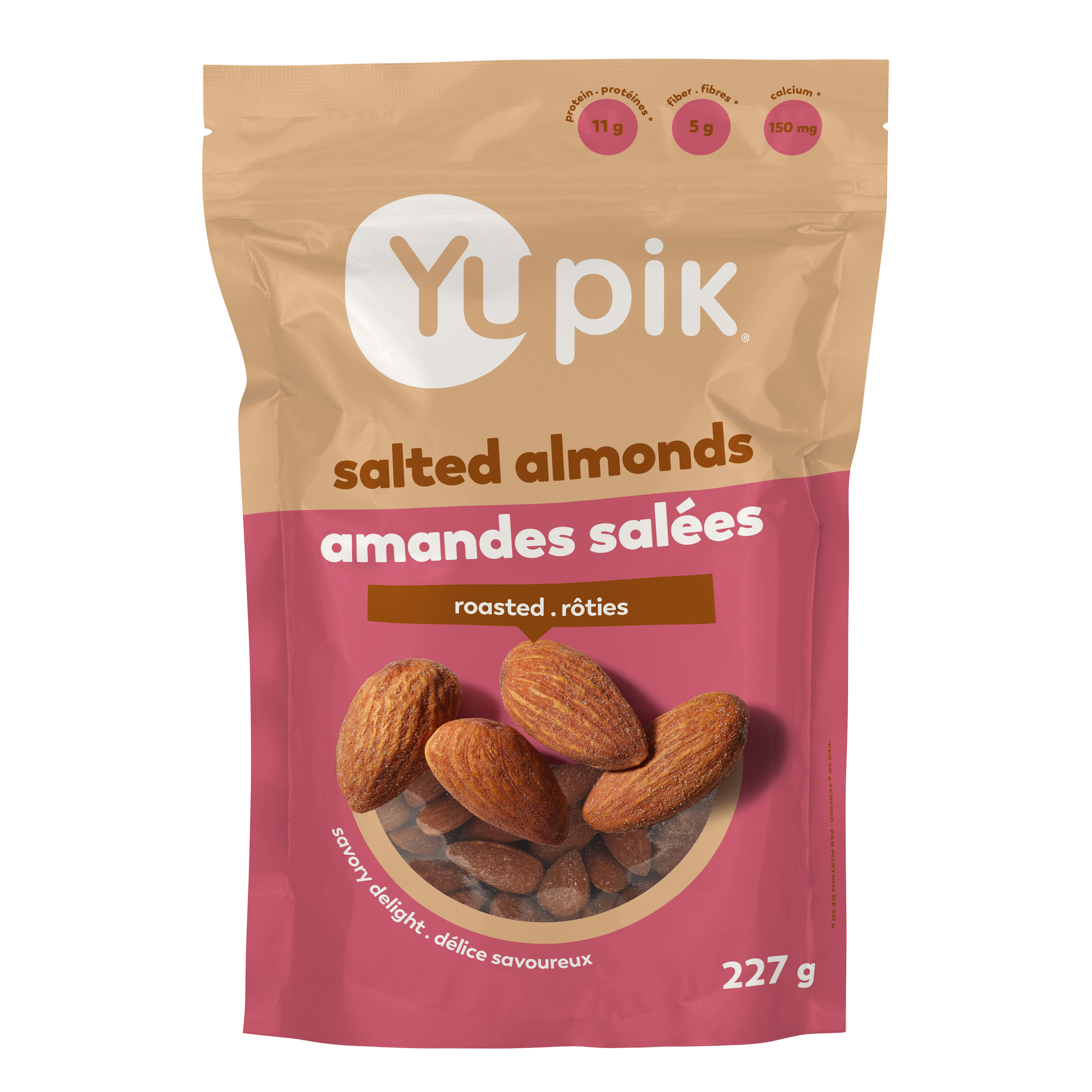 Almonds, Non GMO Canola oil, Salt.