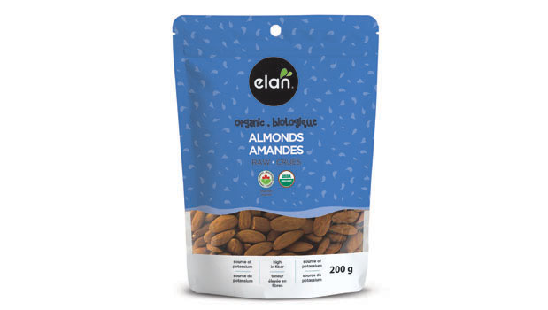 Organic almonds.This product may contain small shell pieces