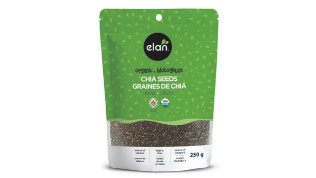 Organic chia seeds.