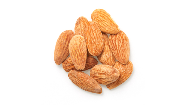 Amandes, sel.
Peut contenir: Arachides, Autres noix, Soja.
Ce produit peut contenir de petits morceaux d'écales