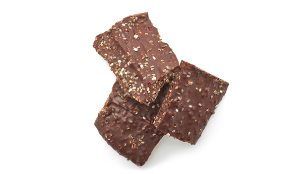 Dark Chocolate (sugar, unsweetened chocolate, cocoa butter, soy lecithin), Chia seeds.