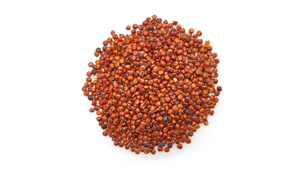 Organic red quinoa.