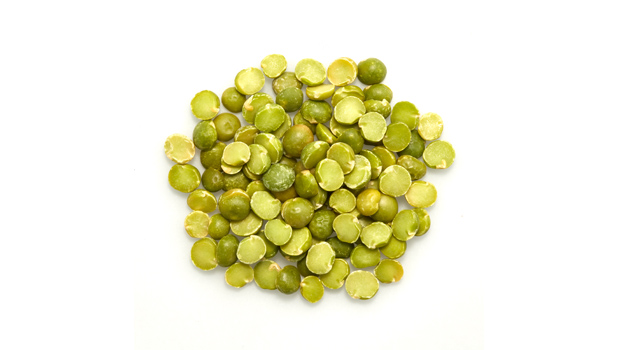 Organic green peas.