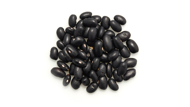 Organic black turtle beans.
