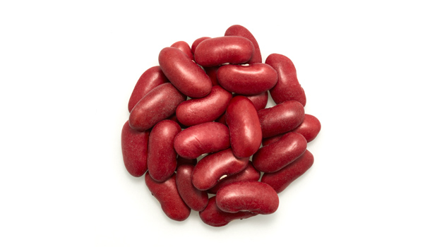Organic red kidney beans.