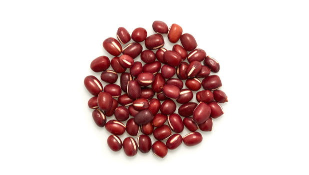 Organic adzuki beans.