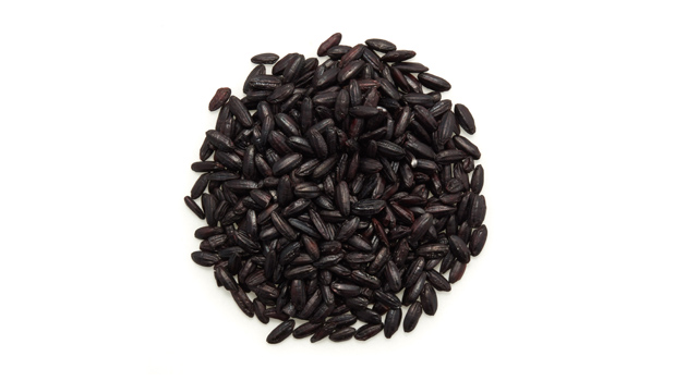 Organic black rice.