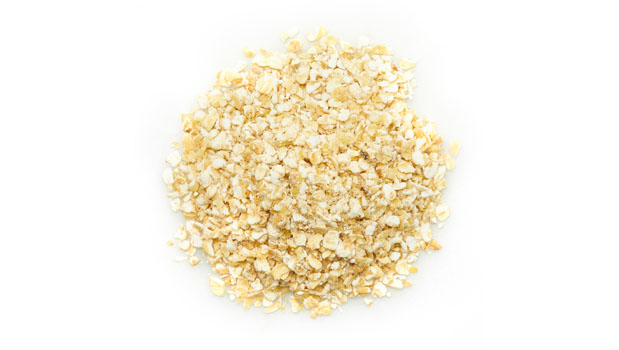 Organic gluten free dehulled oats.