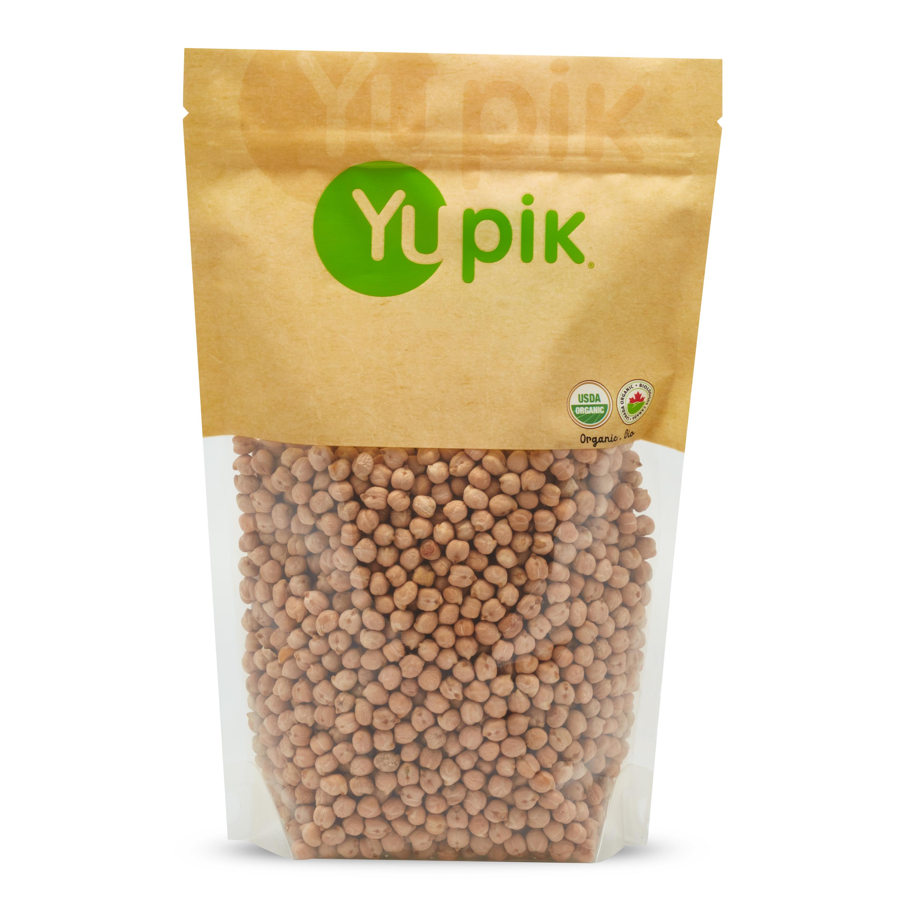 Organic chick peas.It is a raw agriculture product. Although it has been mechanically cleaned before packaging, some foreign material may be present. Sort and wash before using.
